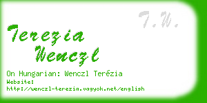 terezia wenczl business card